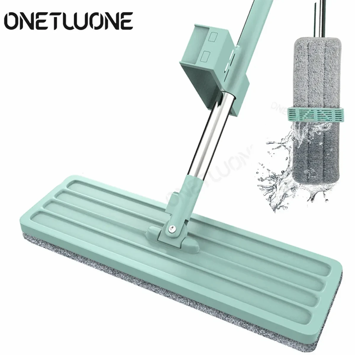 360 Rotating Floor Cleaning Microfiber Flat Mop