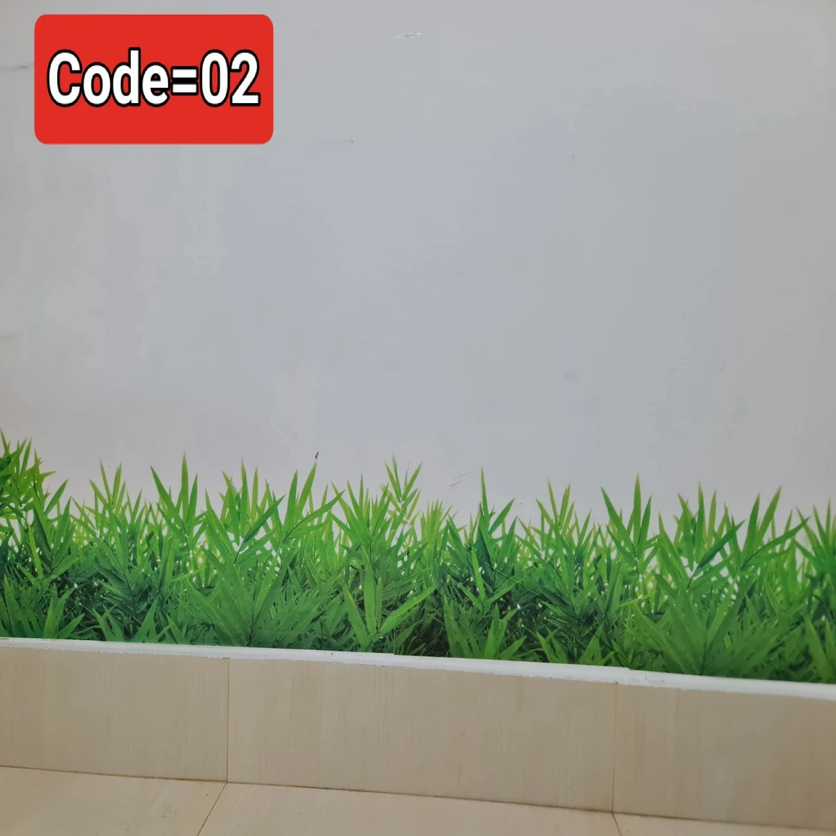 2 Peac Grass WALL STICKER Code=02