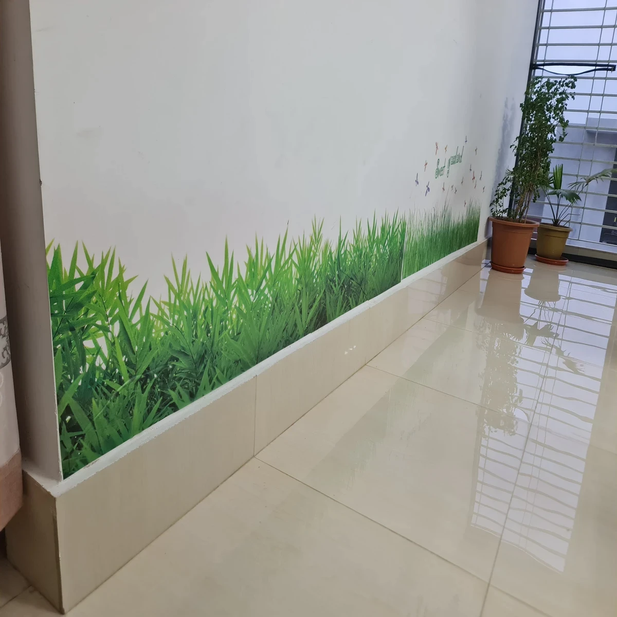 2 Peac Grass WALL STICKER Code=02