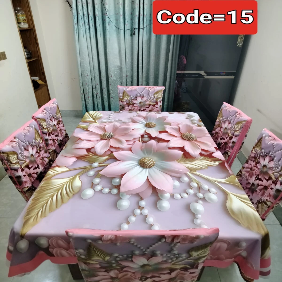 3D Print Dining Table and Chair Cover Code = 15