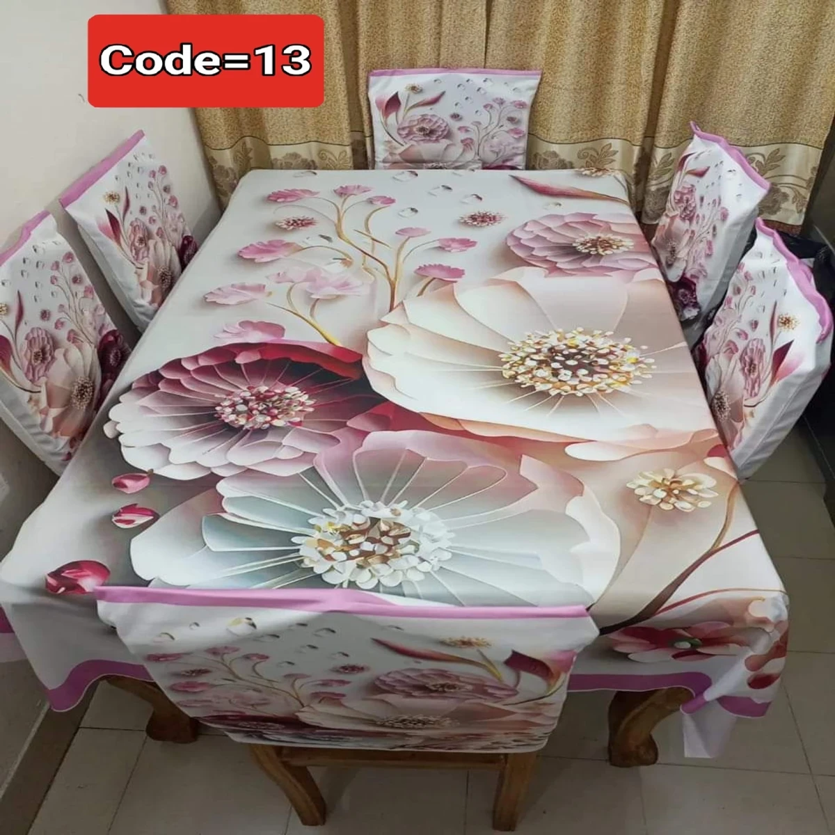 3D Print Dining Table and Chair Cover Code = 13