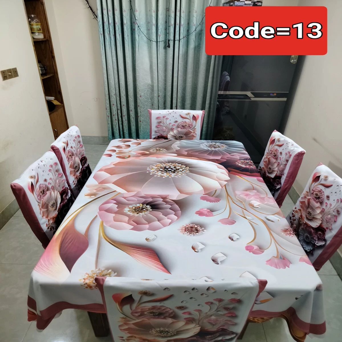 3D Print Dining Table and Chair Cover Code = 13