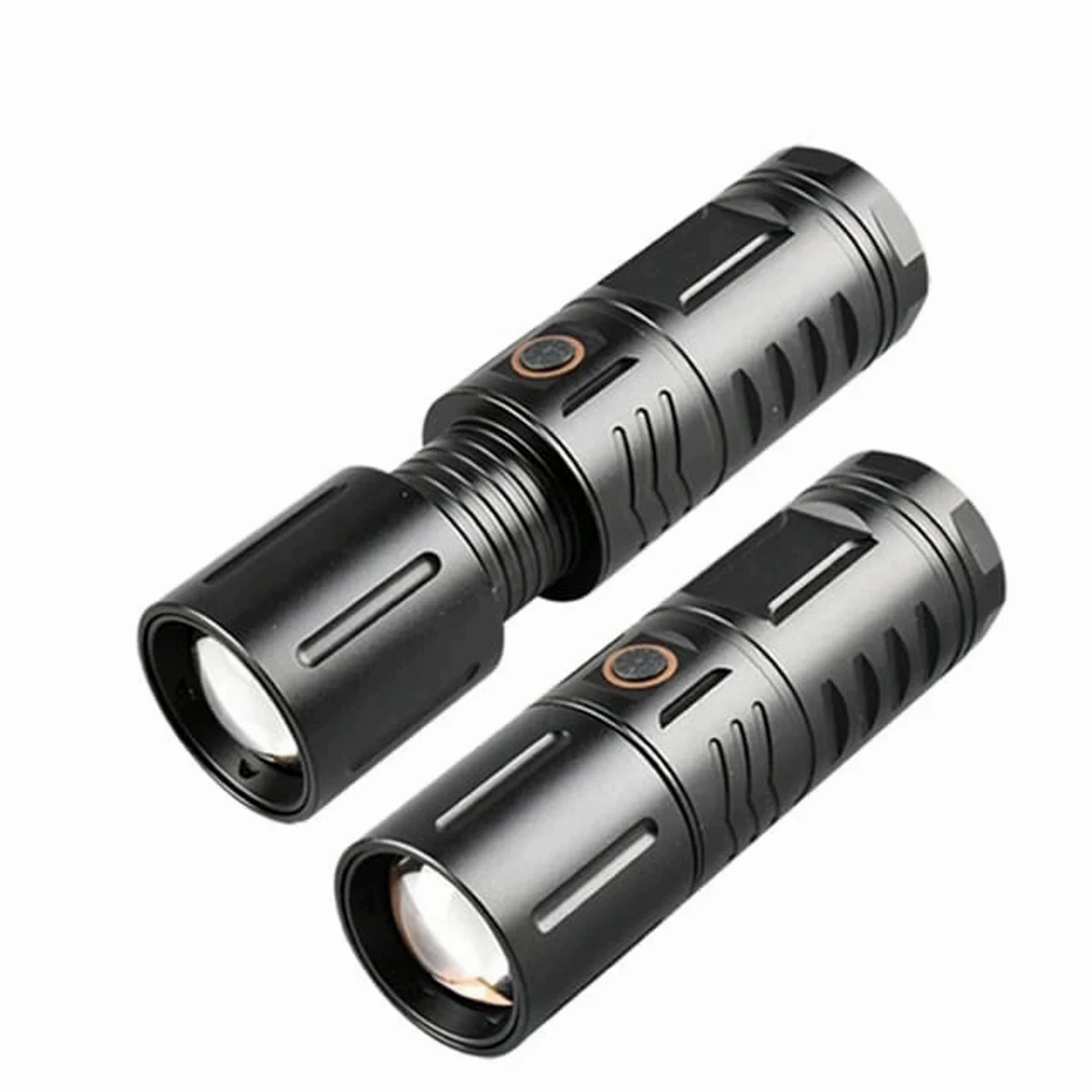 RECHARGEABLE LED TORCH LIGHT, WATERPROOF STRONG LED FLASHLIGHT WITH POWER BANK